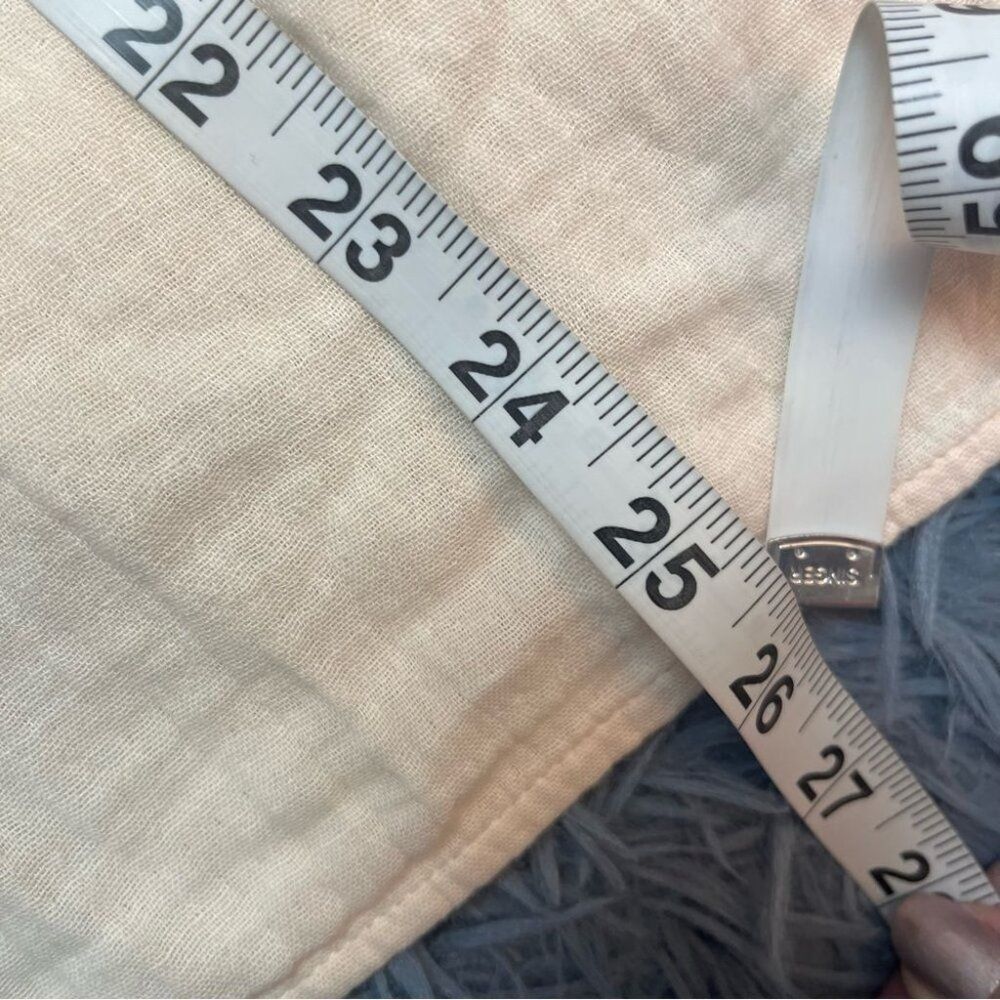 Old Navy Gauze Cotton Cream Peach Blouse Size 4X NWT - Picture 6 of 6